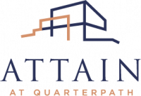 Attain at Quarterpath Primary Logo Onyx